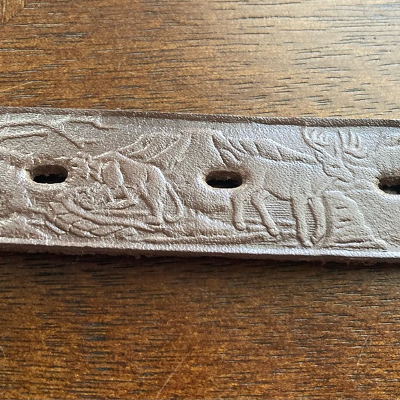 NWT Dogs My Love Brown Leather Tooled Adjustable Collar - Picture 7 of 12